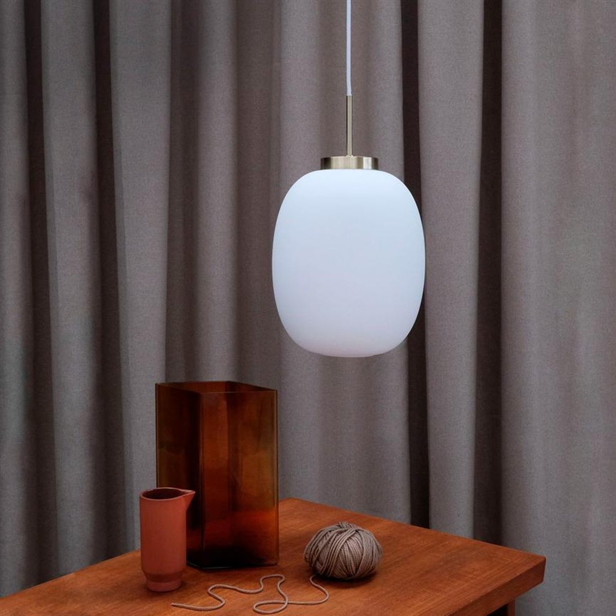 Suspension en Verre et Métal DL39 laiton, DYBERG LARSEN