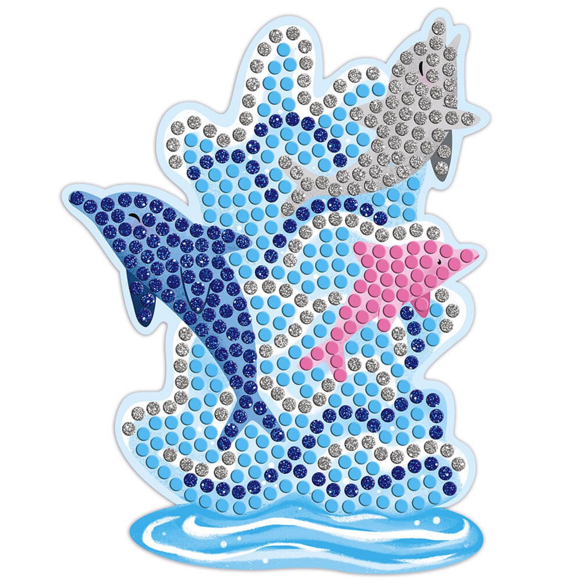 Kit Créatif - Mosaïques Dauphins Et Sirènes bleu, JANOD