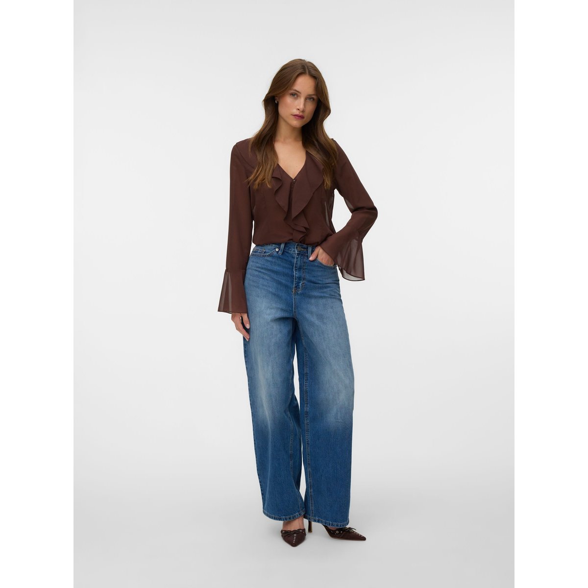 Blouse chocolate martini, VERO MODA