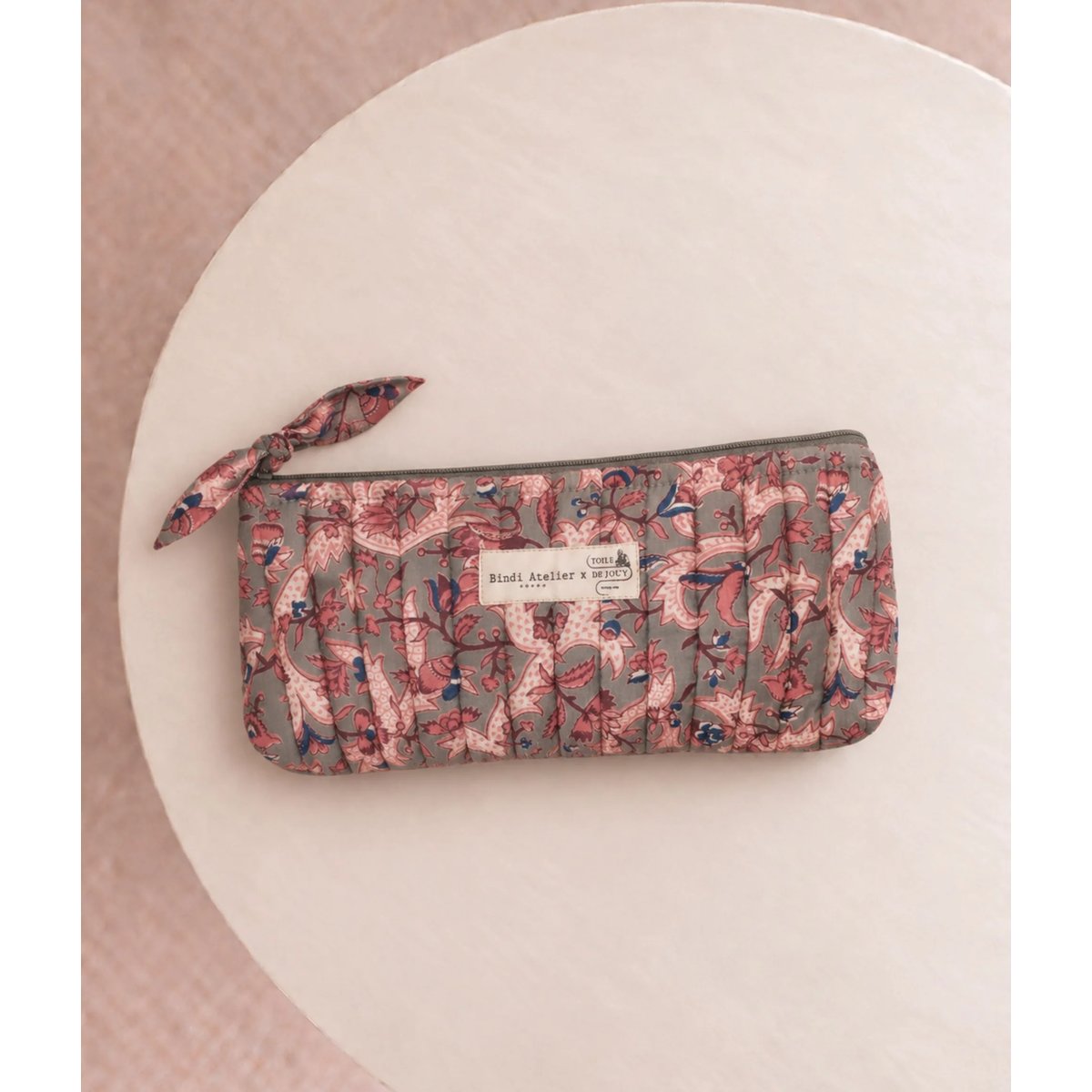 Trousse écolier Toile de Jouy depuis 1760 - Forest vert verde, BINDI ATELIER