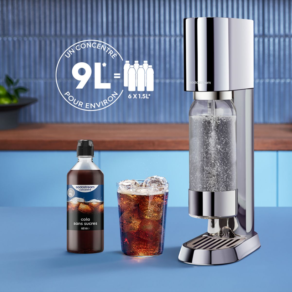 Concentré COLA SANS SUCRES 440ml couleur unique, SODASTREAM