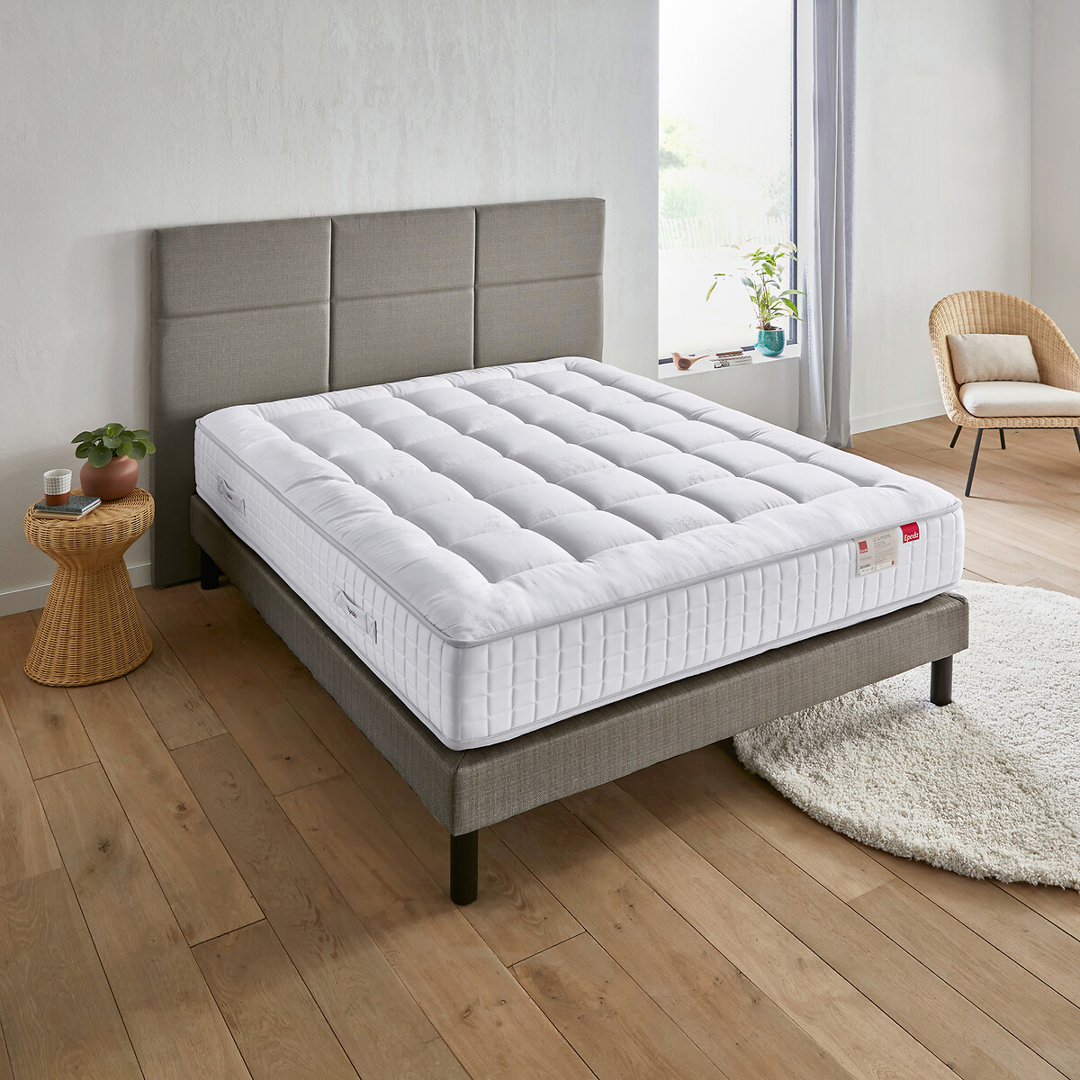 Gecapitonneerde matras met veren Multi-actief Le Suprême ecru, EPEDA