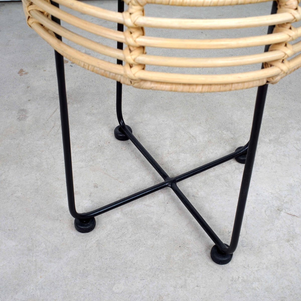 Table basse en rotin Emma naturel, WANDA COLLECTION