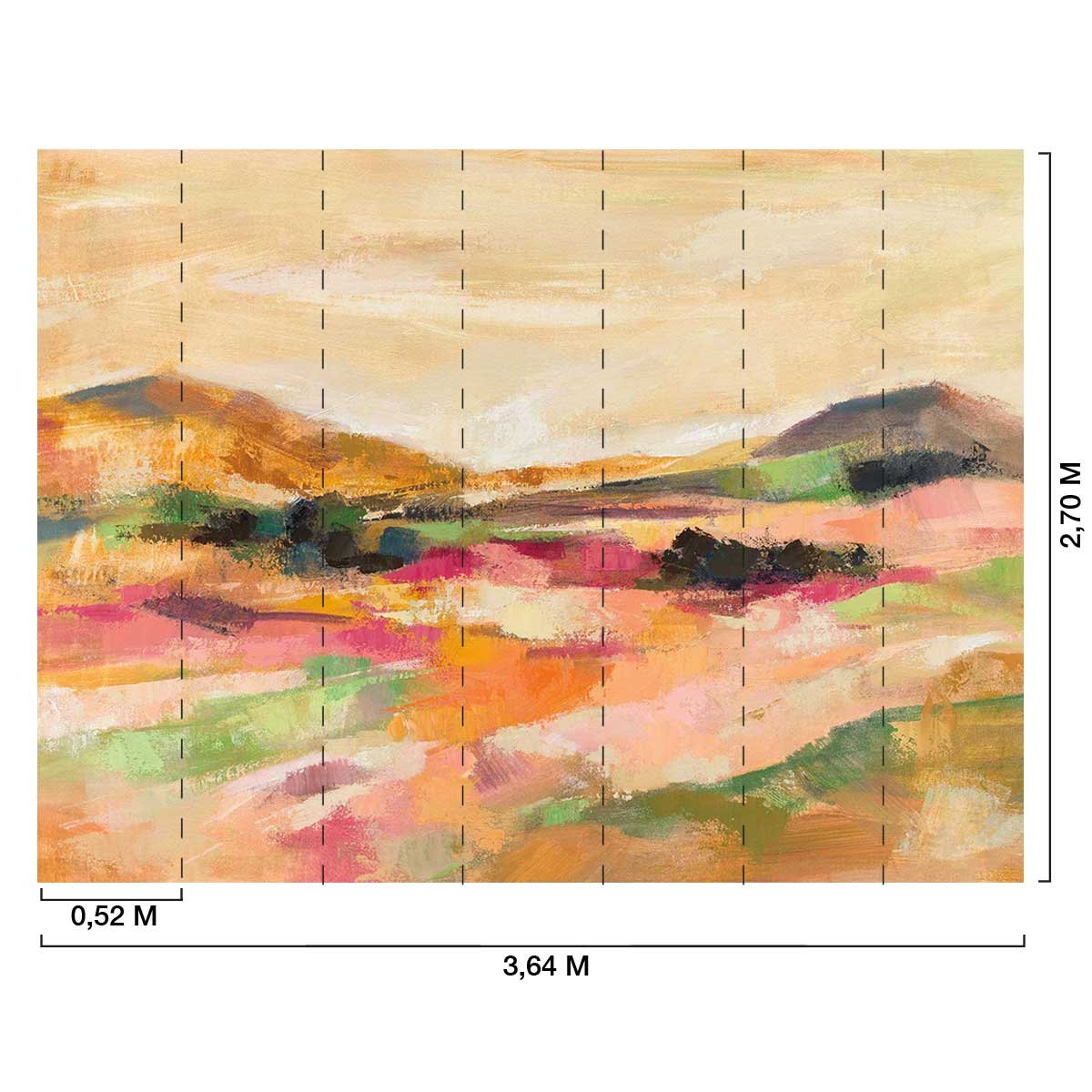 Papier peint rêve d'été intissé, HEXOA