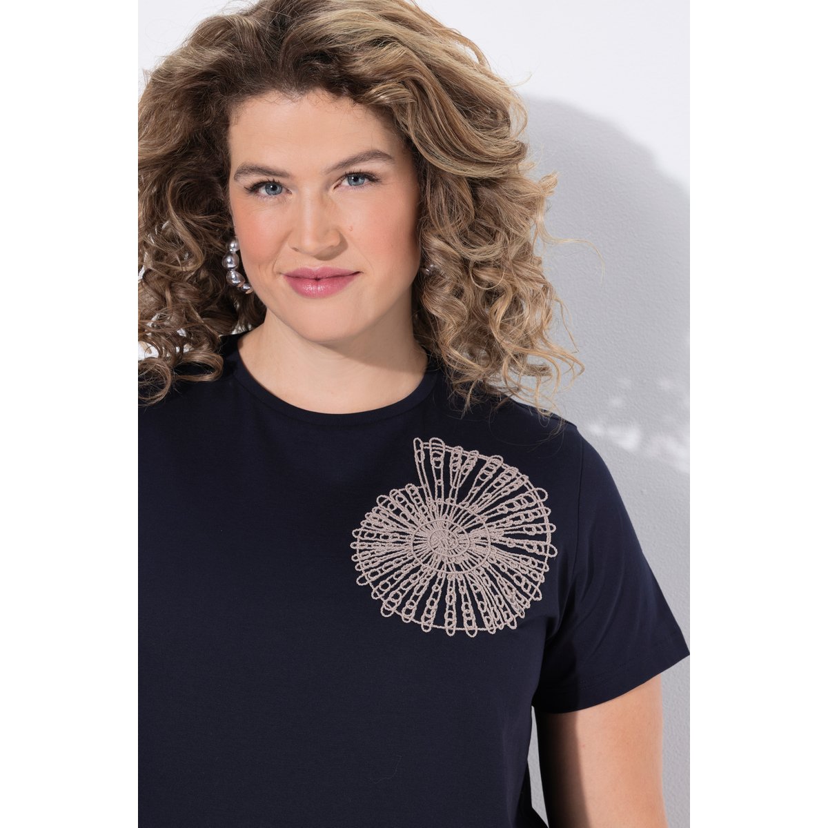 T-shirt marine, ULLA POPKEN