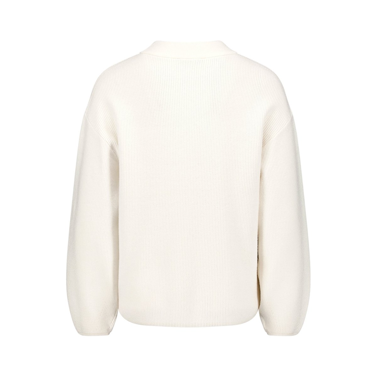 Pull-over en maille à col droit blanc, BETTY BARCLAY