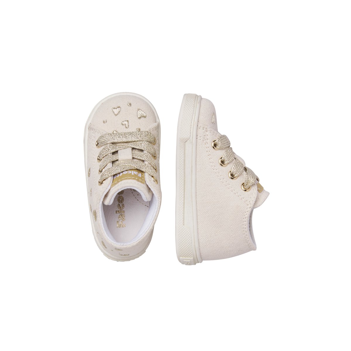 Sneakers en tissu FUSBI. blanc-platine-, FALCOTTO
