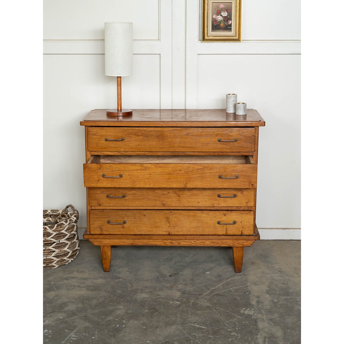 Commode années 50 Olga N°1103 - Bon état bois clair, DEBONGOUT