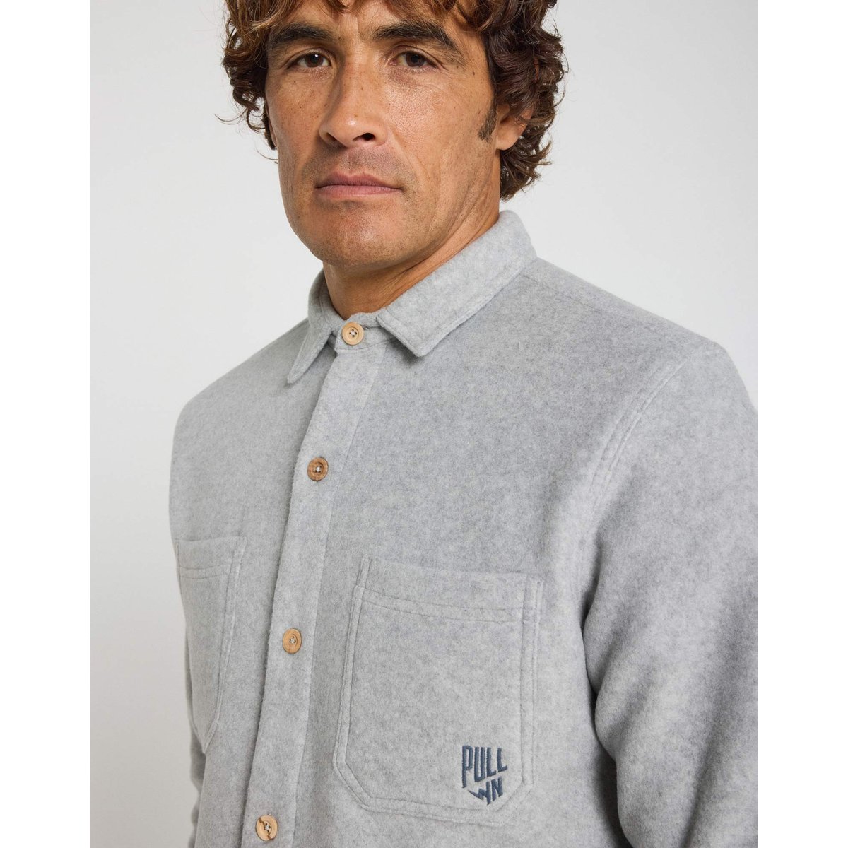 SURCHEMISE POLAIRE HGREY gris, PULLIN