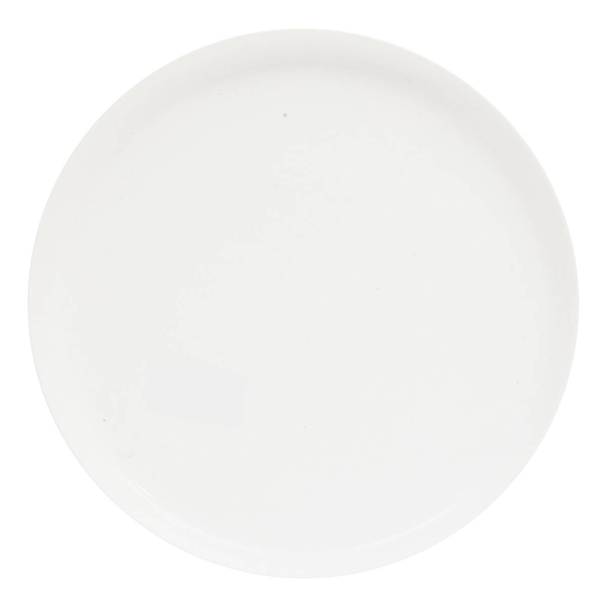 Lot de 6 assiettes plates D27cm MATHILDE blanc, ATMOSPHERA