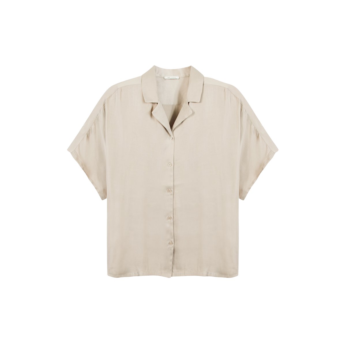 Chemise manches courtes visuel dos beige, IKKS