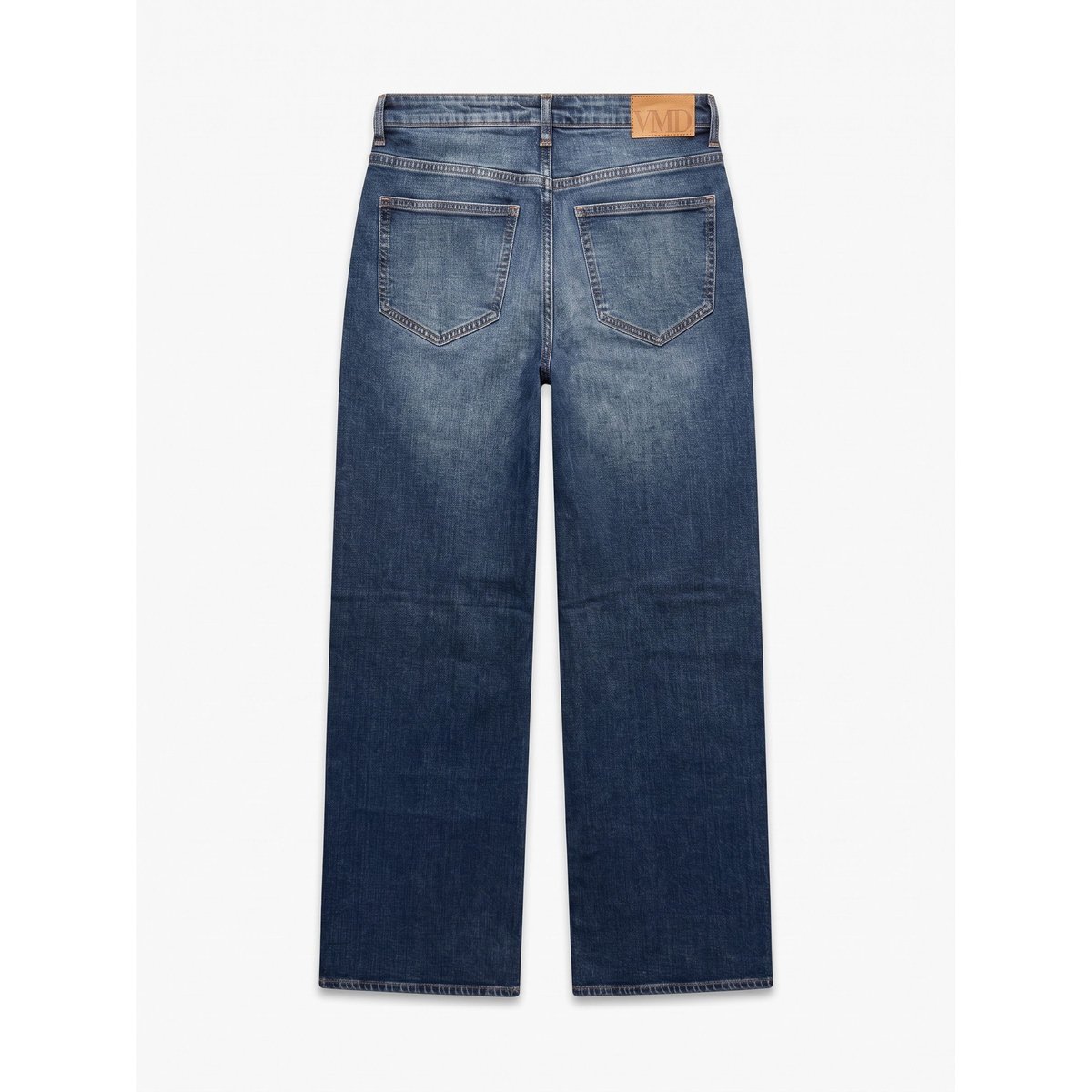 Jean À Coupe Large dark blue denim 1, VERO MODA