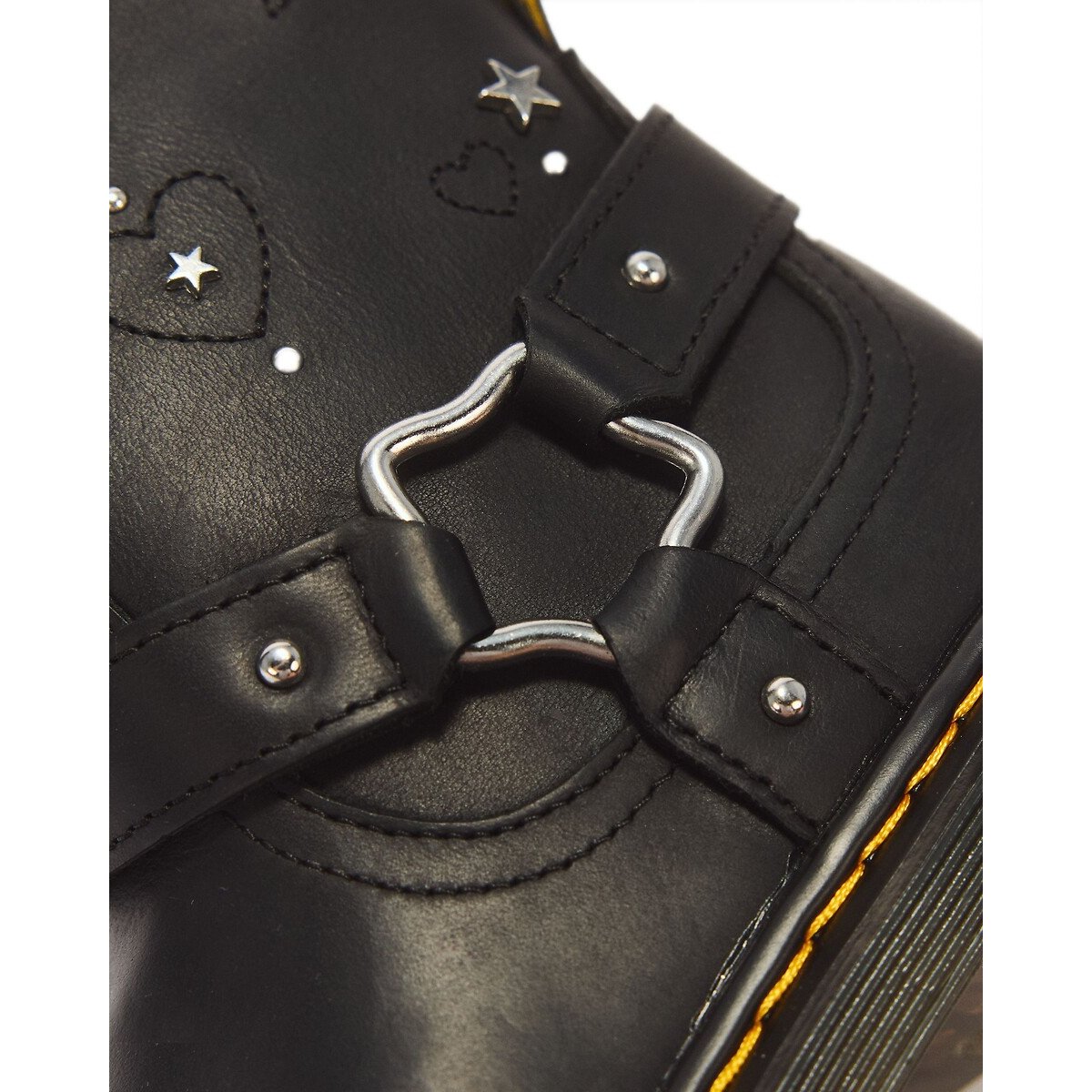 Stivaletti in pelle, Genaya Rigger Wyoming nero , DR. MARTENS