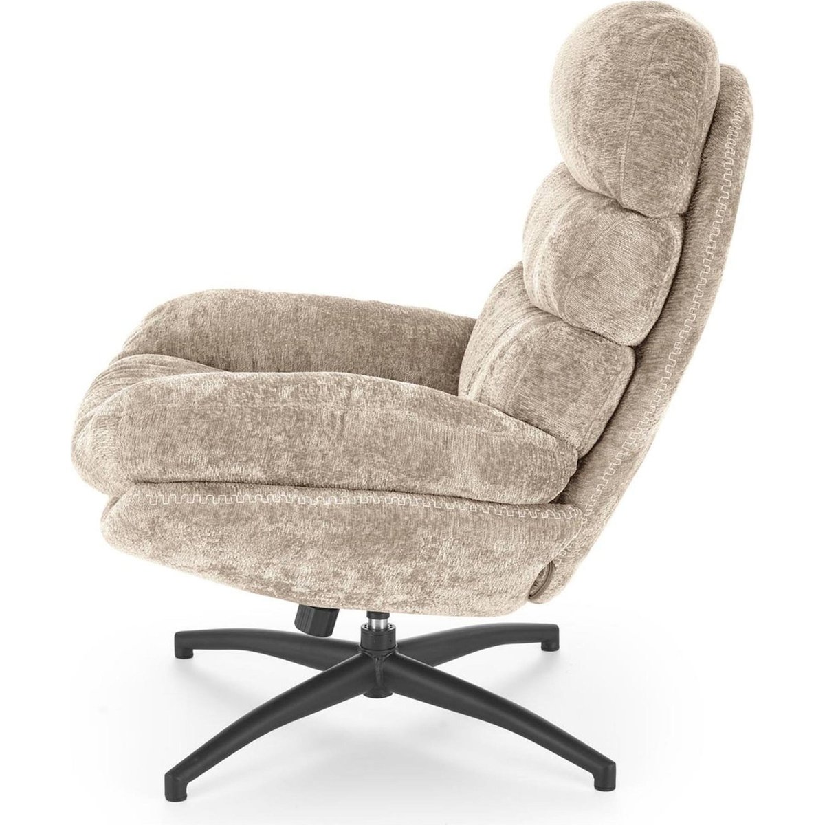 Fauteuil à bascule RIKELY beige chiné, RECOLLECTION