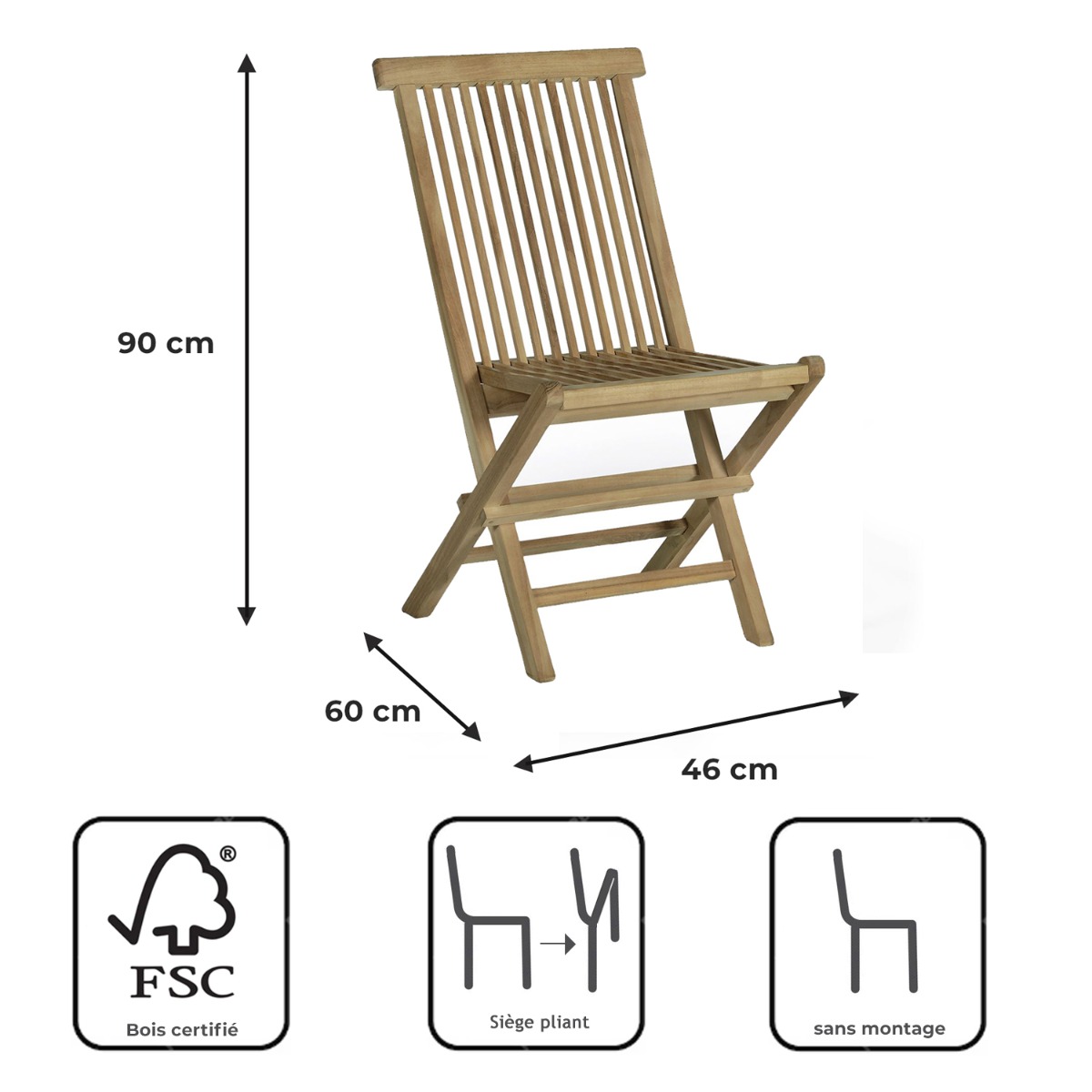 Salon de jardin en teck massif Riviera, 10 places naturel, TECK ATTITUDE