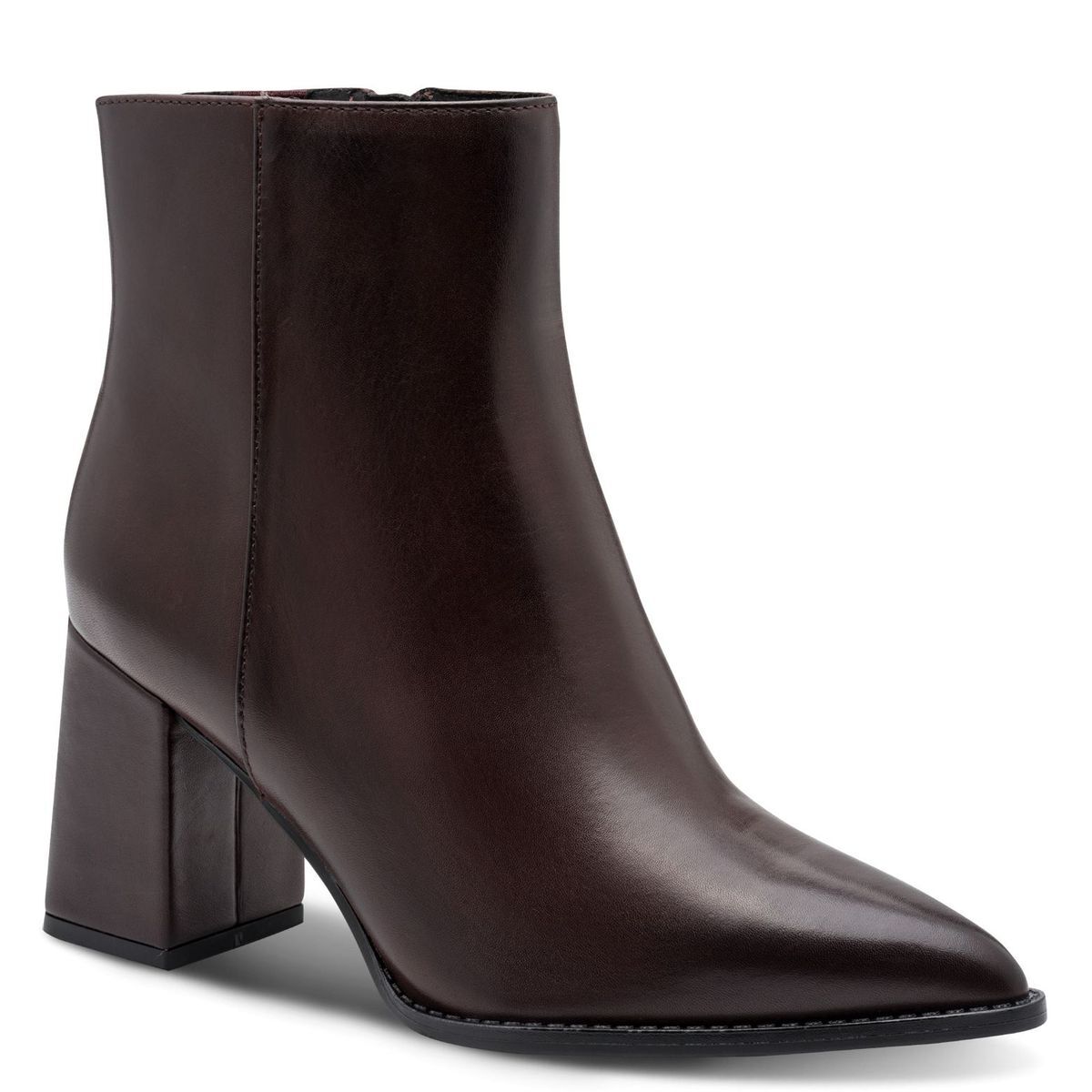 Bottine talon bloc marron mocca, MARCO TOZZI