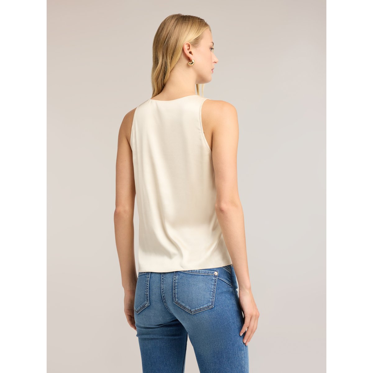 Top à décolleté plongeant blanc, MOTIVI