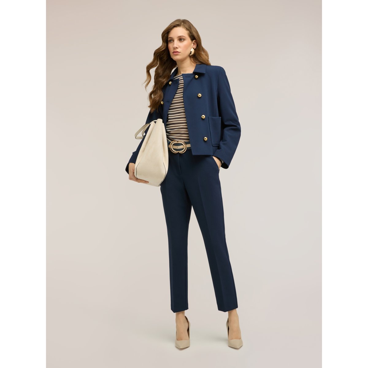 Pantalon coupe droite bleu, MOTIVI