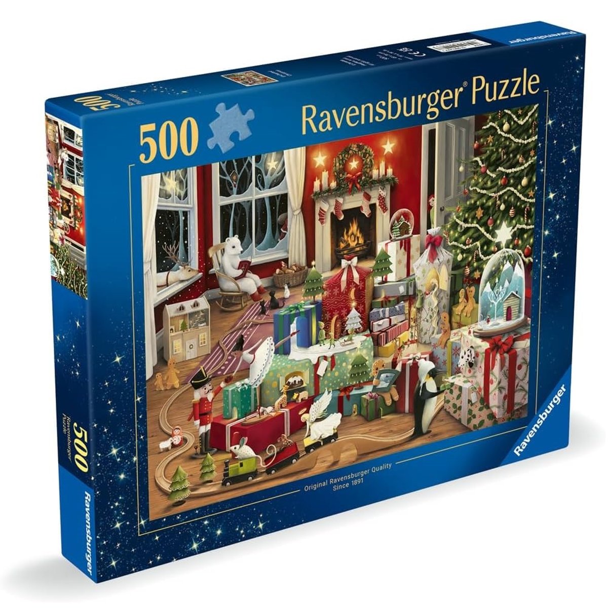 Puzzle Un Noël enchanté 500 pcs bleu, RAVENSBURGER
