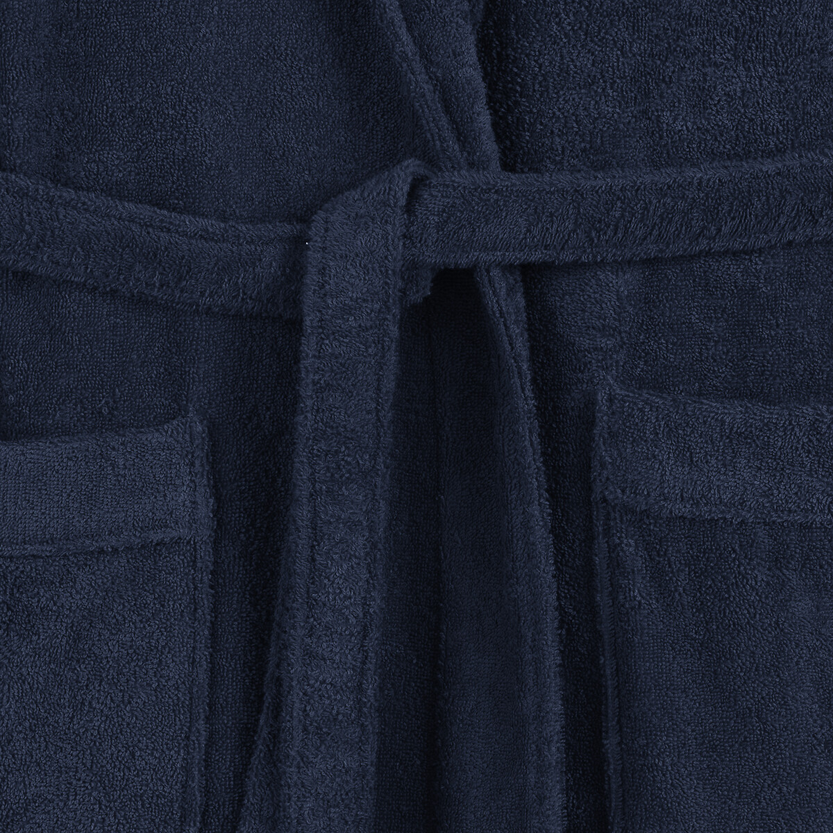 Peignoir éponge col châle personnalisé, Haxel bleu marine, LA REDOUTE INTERIEURS