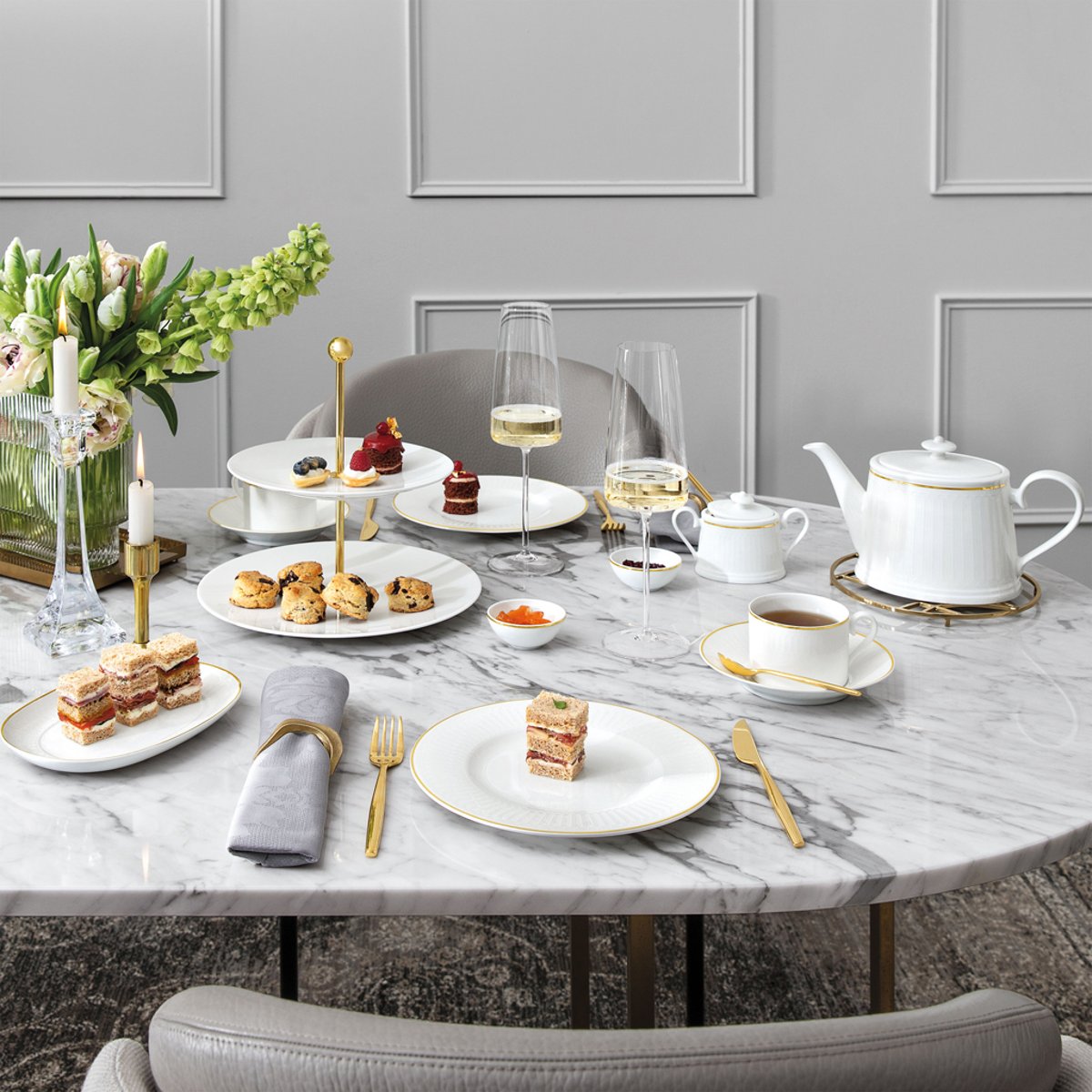 Ravier/Plat À Saucière CHATEAU SEPTFONTAINES blanc, VILLEROY & BOCH SIGNATURE