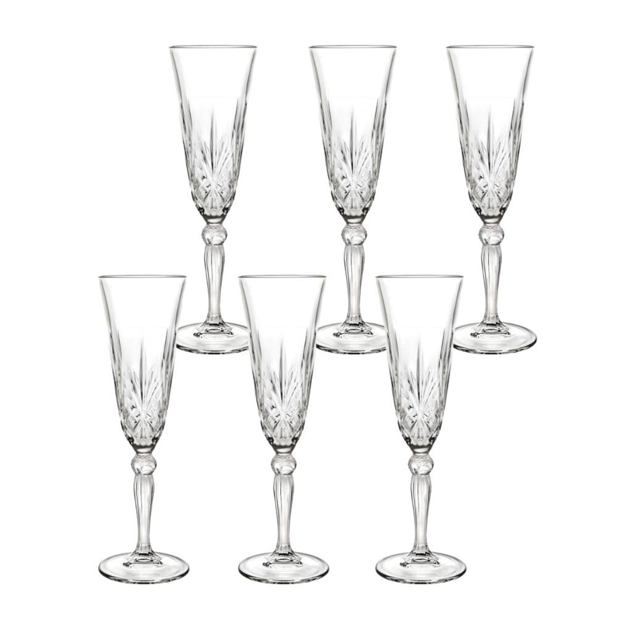 Boite de 6 flutes Mélodia 16 cl - MÉLODIA transparent / cristal, RCR