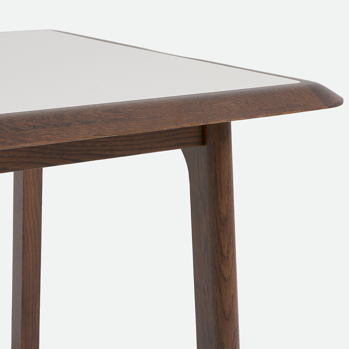 Table à manger extensible, bi-matière, 6 à 12 personnes, ALTEA noyer/beige, LA REDOUTE INTERIEURS