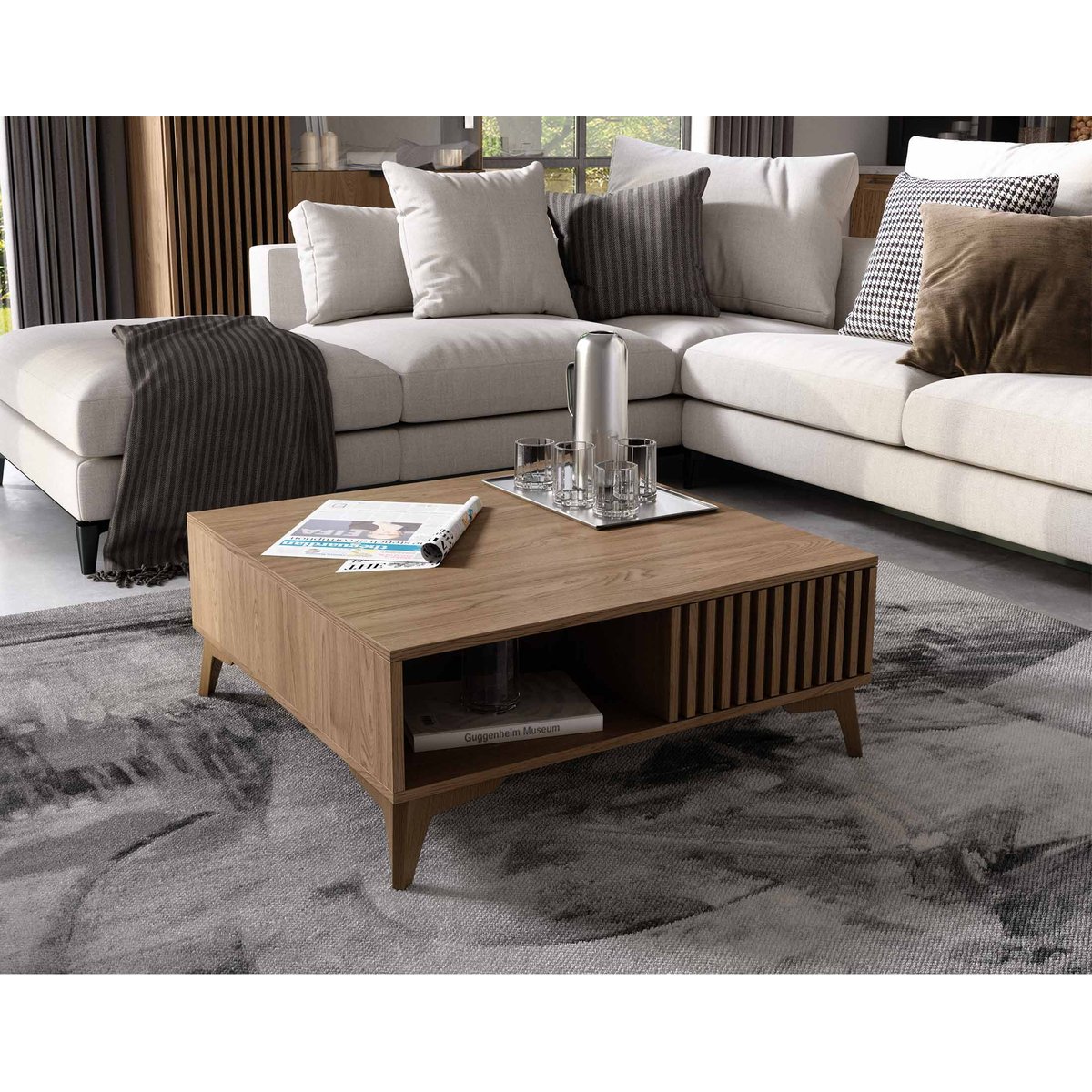 Table basse - PORTMORE bois, BEST MOBILIER