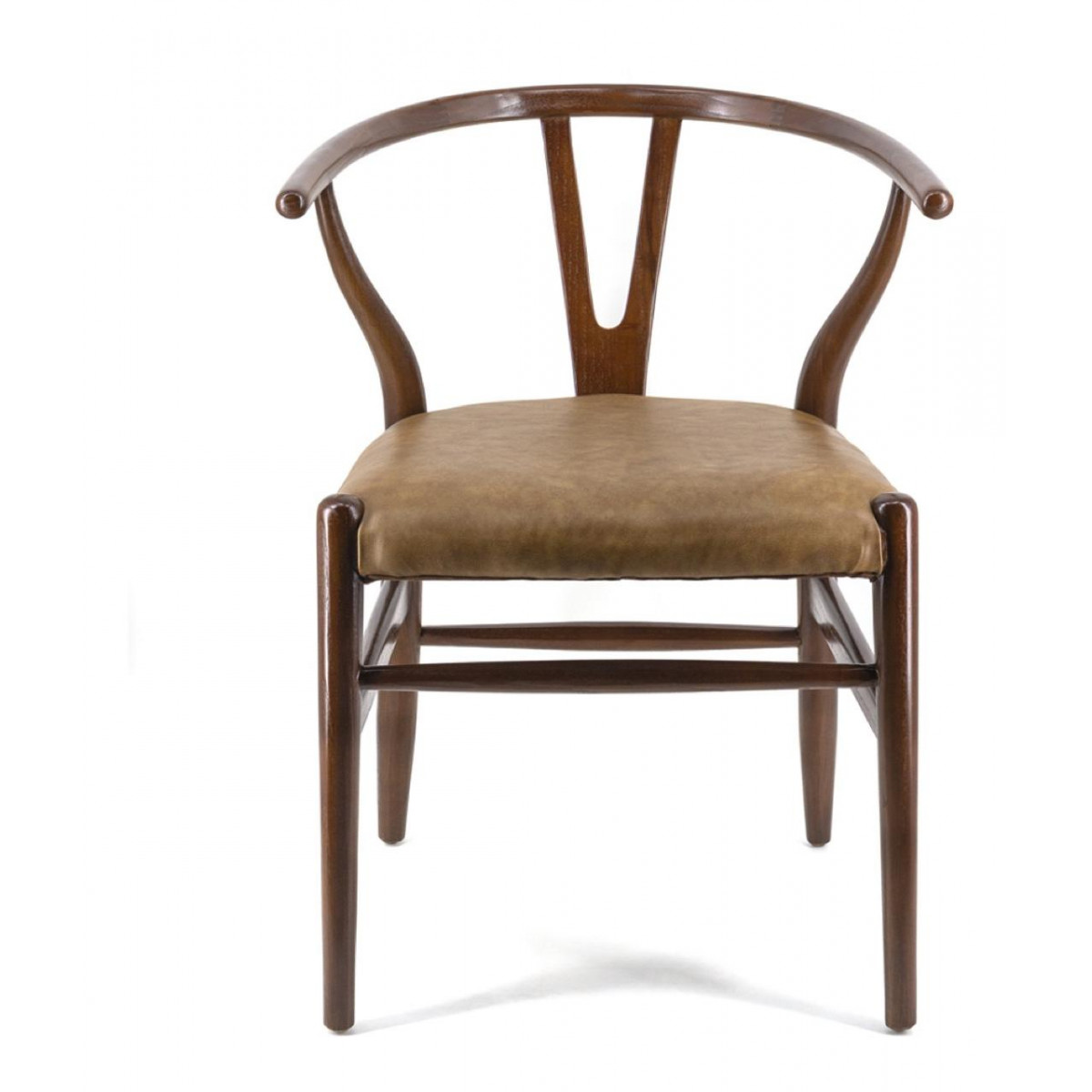 Chaise cuir marron, DECORATION D’AUTREFOIS