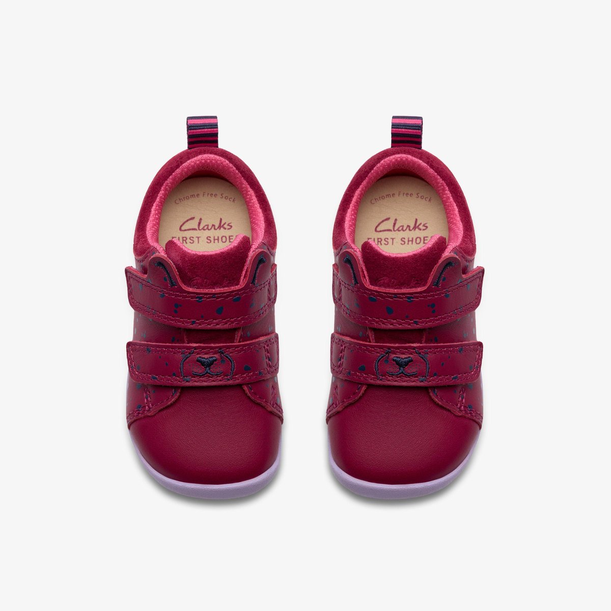 Escarpins Cuir Coupe Large ROAMER WISH T rouge, CLARKS