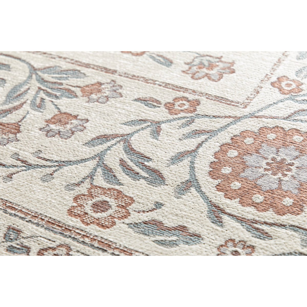 Tapis design en fibres recyclées MONCEAU beige sable, AFK LIVING