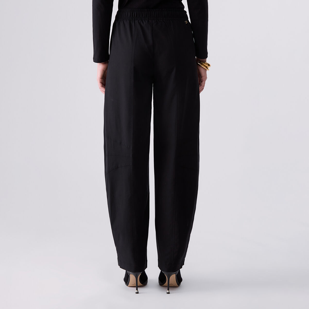 Pantalon à jambes larges noir, LIU JO
