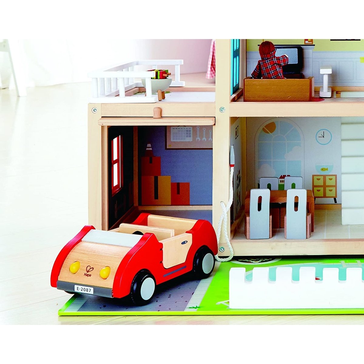 Villa de famille des poupées multicolore, HAPE