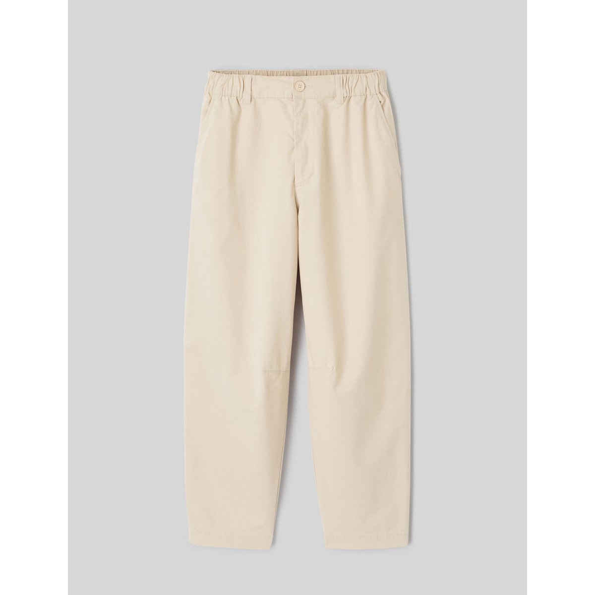 Pantalon en twill ample blanc cassé, BZB