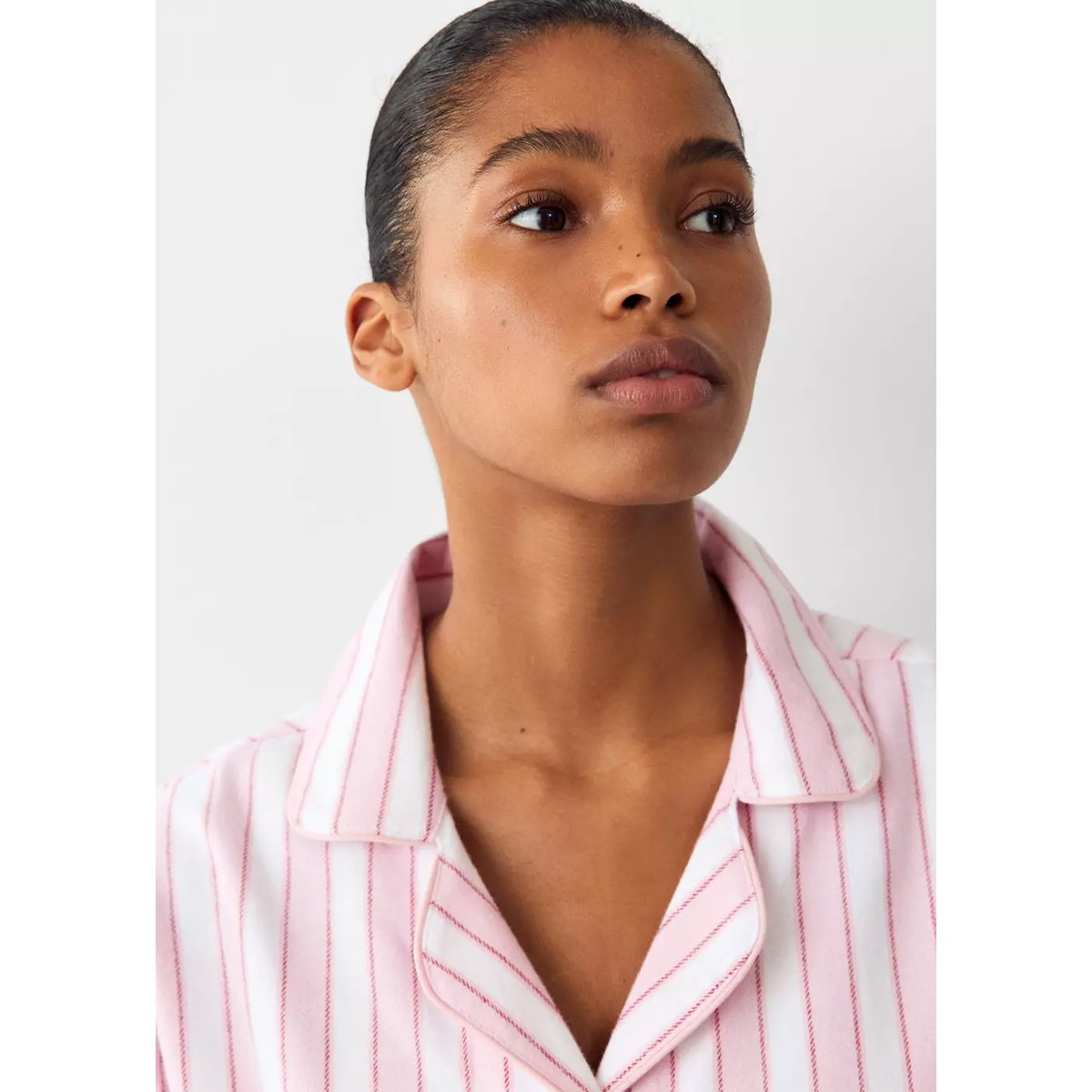 Pyjama coton rayé rose, MANGO TEEN