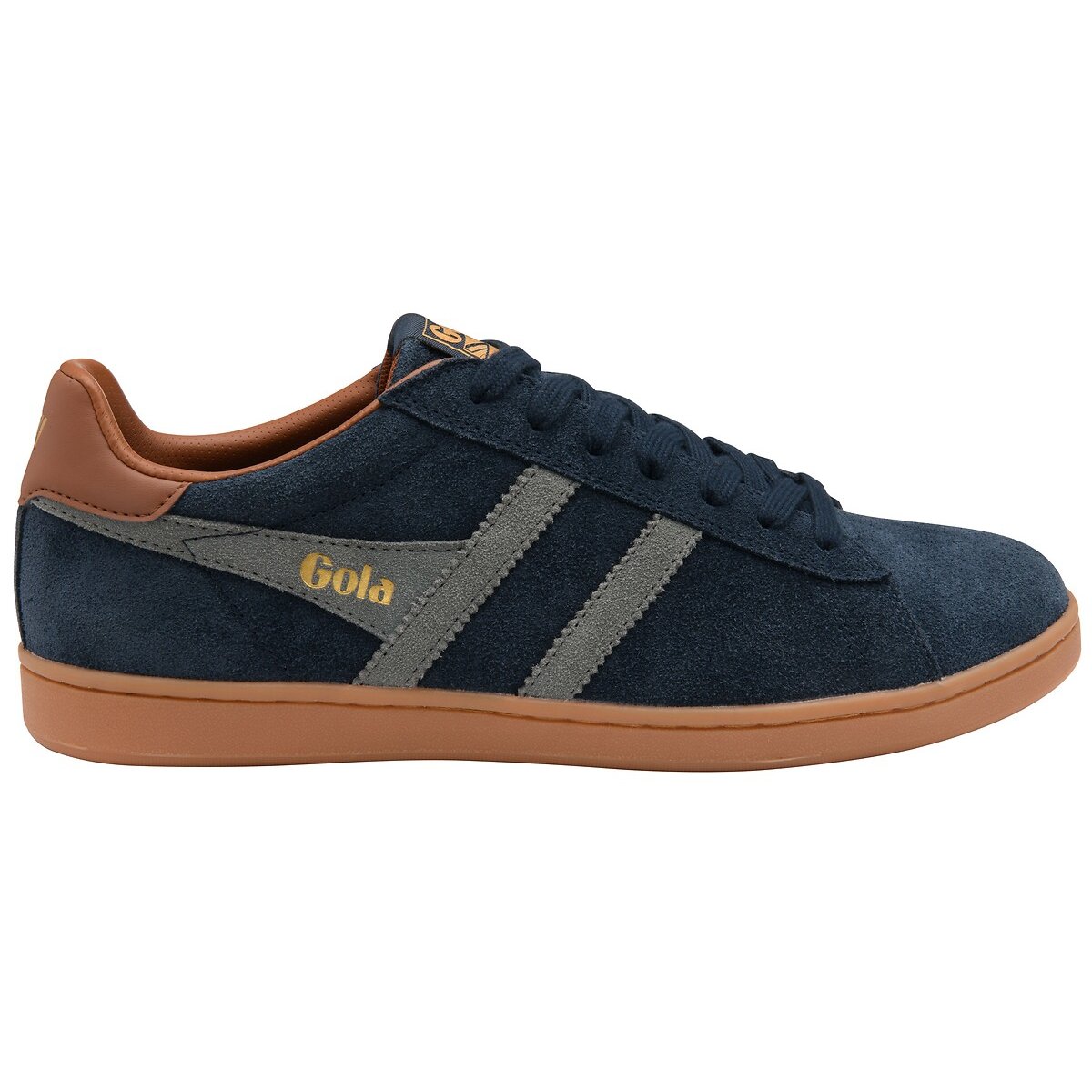 Sneakers in leer marineblauw, GOLA