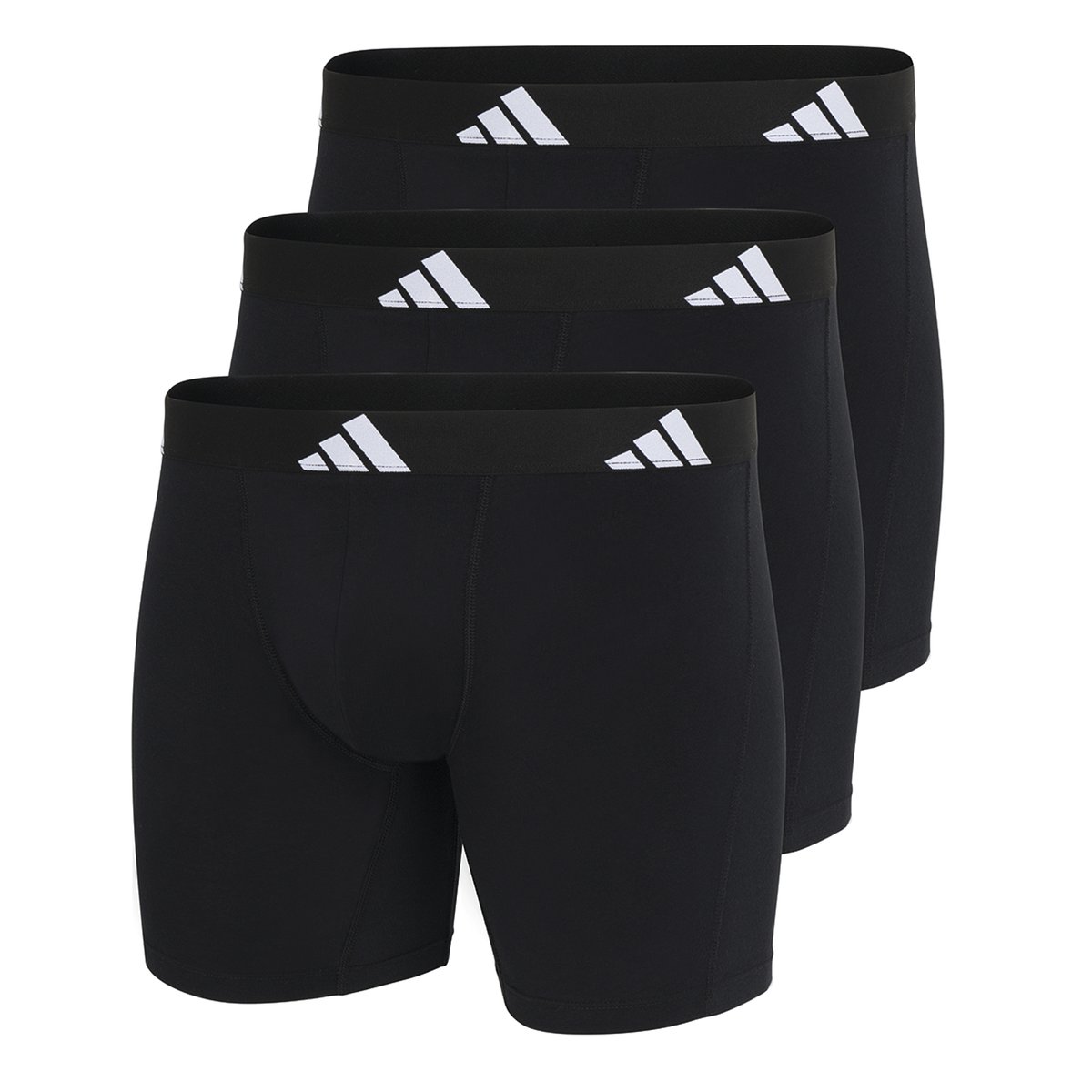 Boxers, lot de 3, long ACTIVE FLEX COTTON noir, ADIDAS SPORTSWEAR