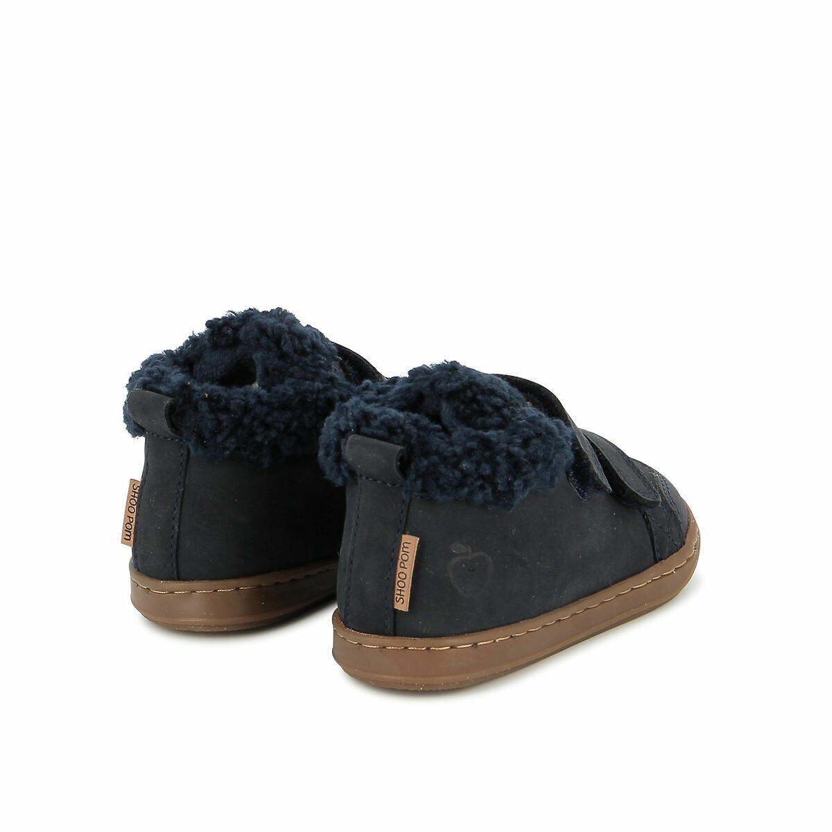 Baskets Bouba Scratch Wool bleu marine, SHOO POM