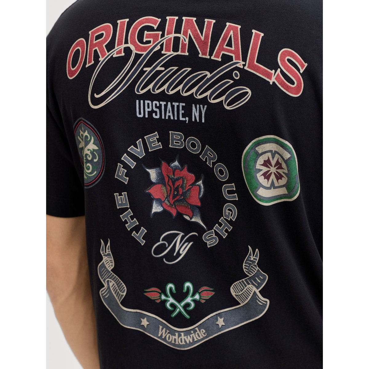 T-Shirt black 1, JACK & JONES