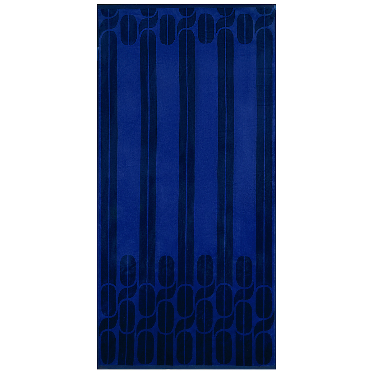 Serviette de plage 550 g/m², NAUTIC marine, LE JACQUARD FRANCAIS