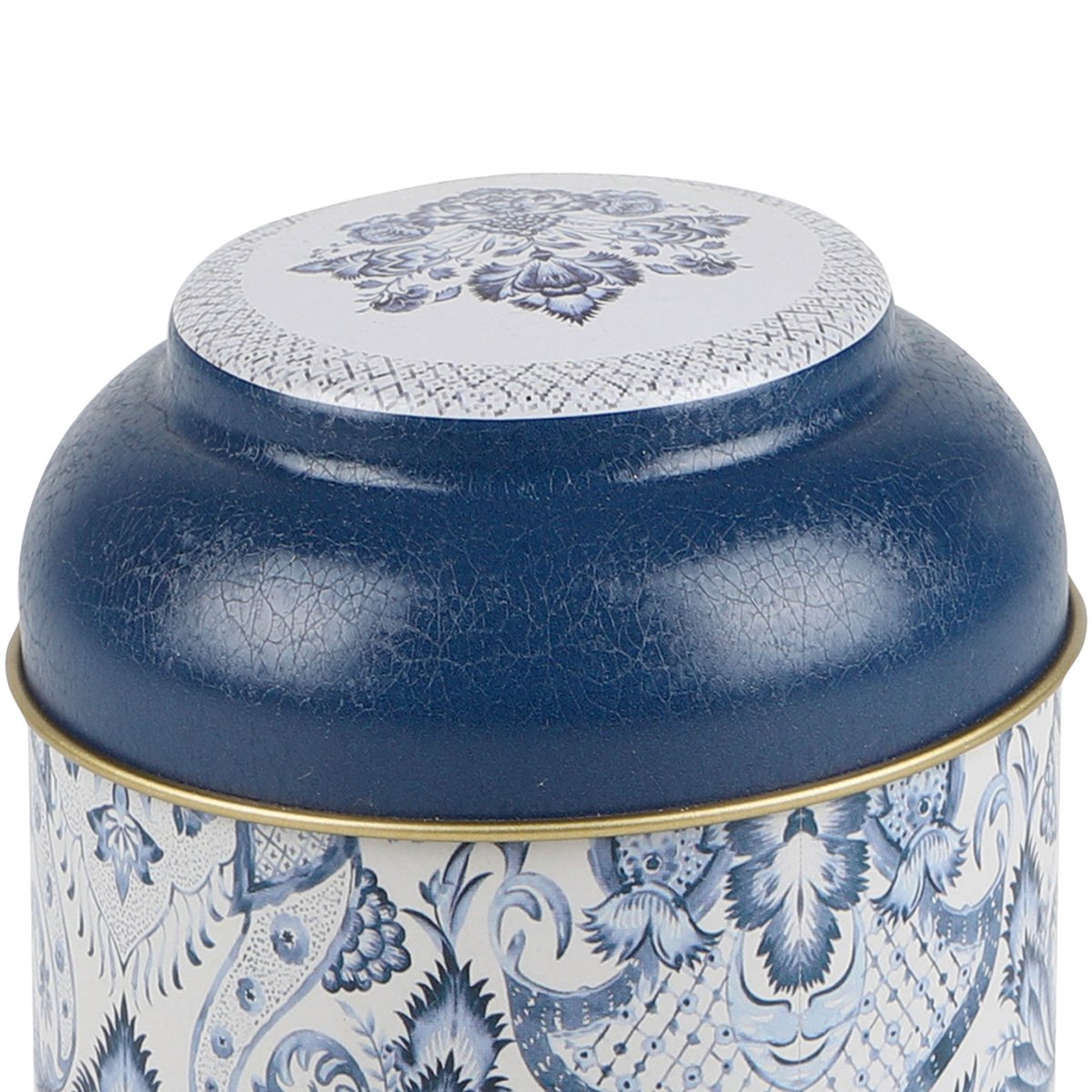 Boîte à poivre en métal bleu, blanc et doré bleu & blanc, WADIGA
