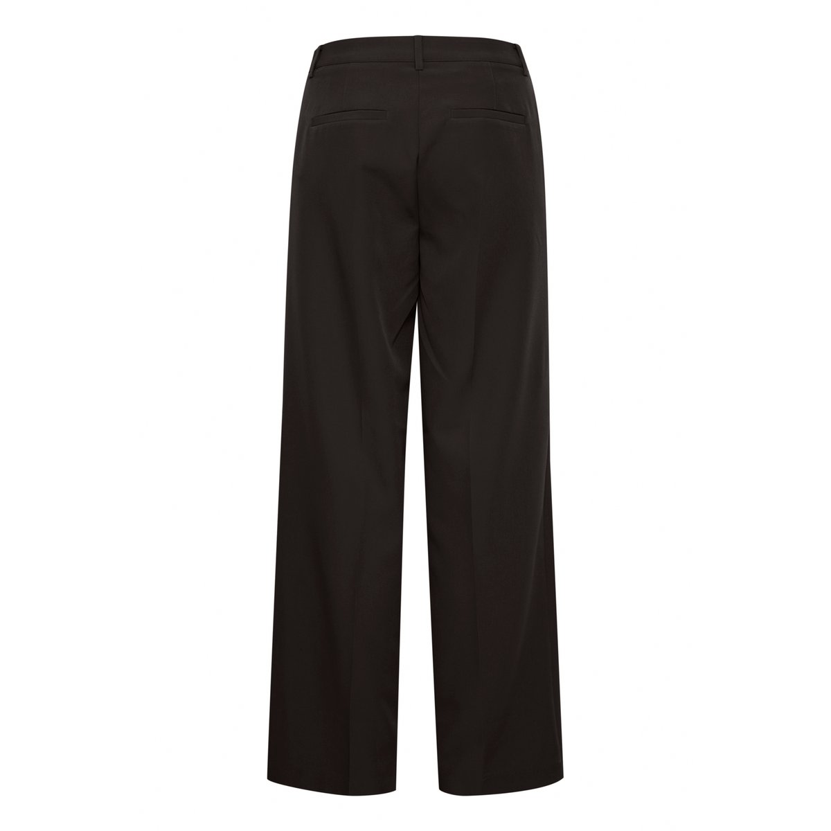 Pantalon coupe droite, jambes larges noir, ICHI