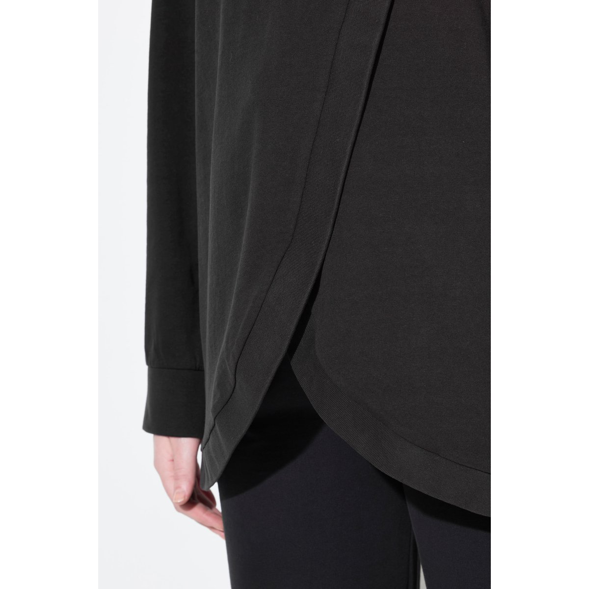 Sweat-shirt de grossesse à capuche noir, ULLA POPKEN