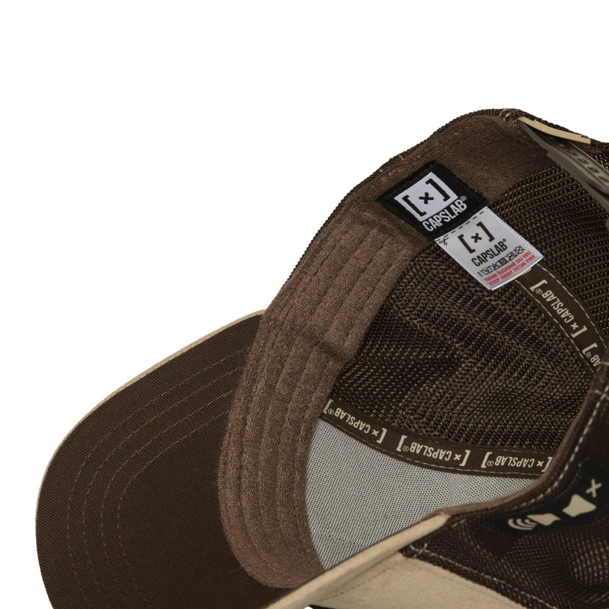 Casquette Trucker Art beige/marron/noir/jaune/vert, CAPSLAB