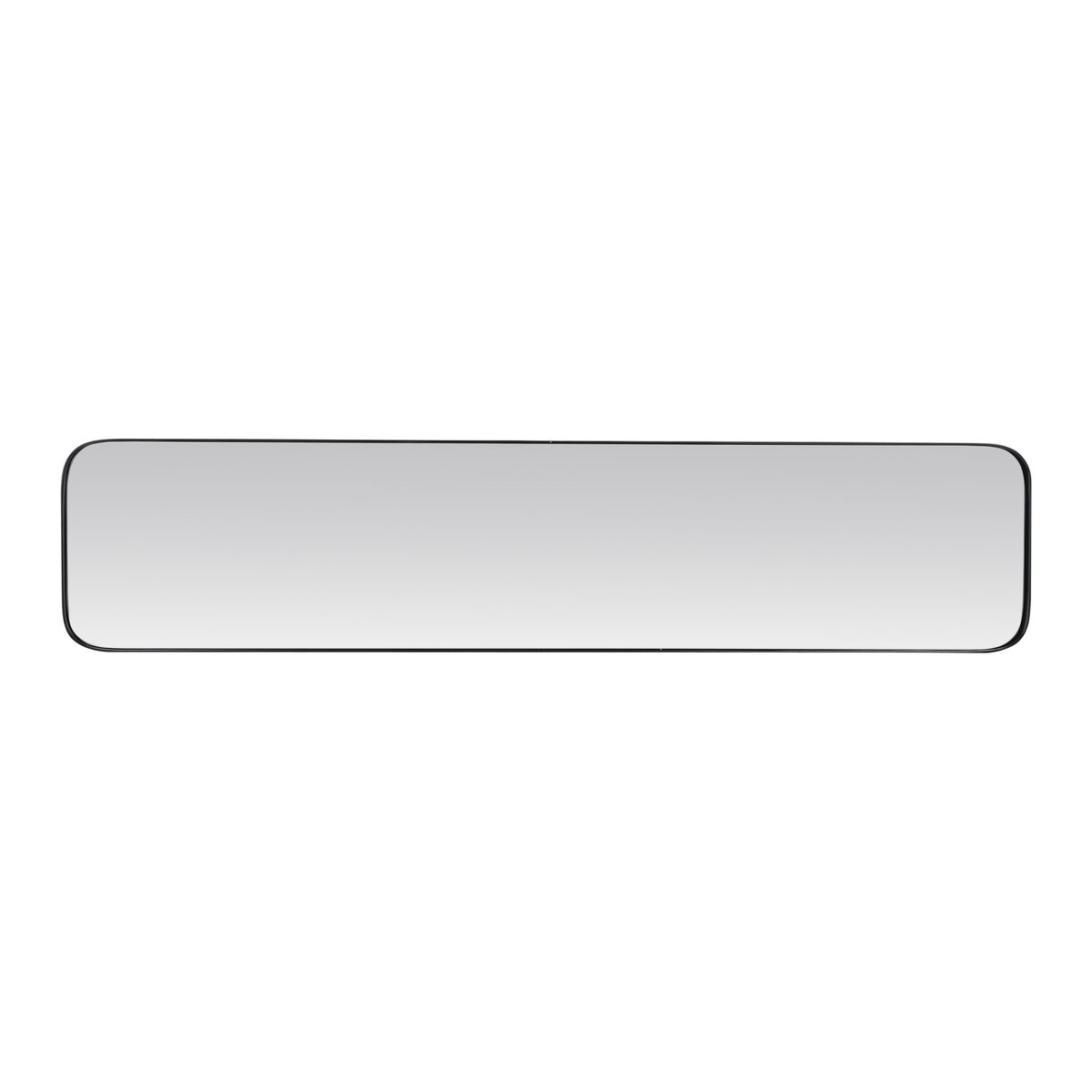 Miroir rectangulaire aux bords fins 30x140cm noir, EMDE