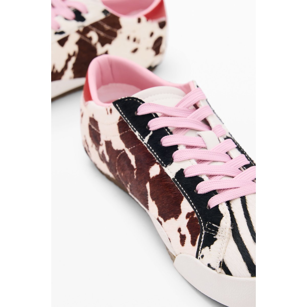 Baskets Animal Patch 100 % cuir multicolore, DESIGUAL