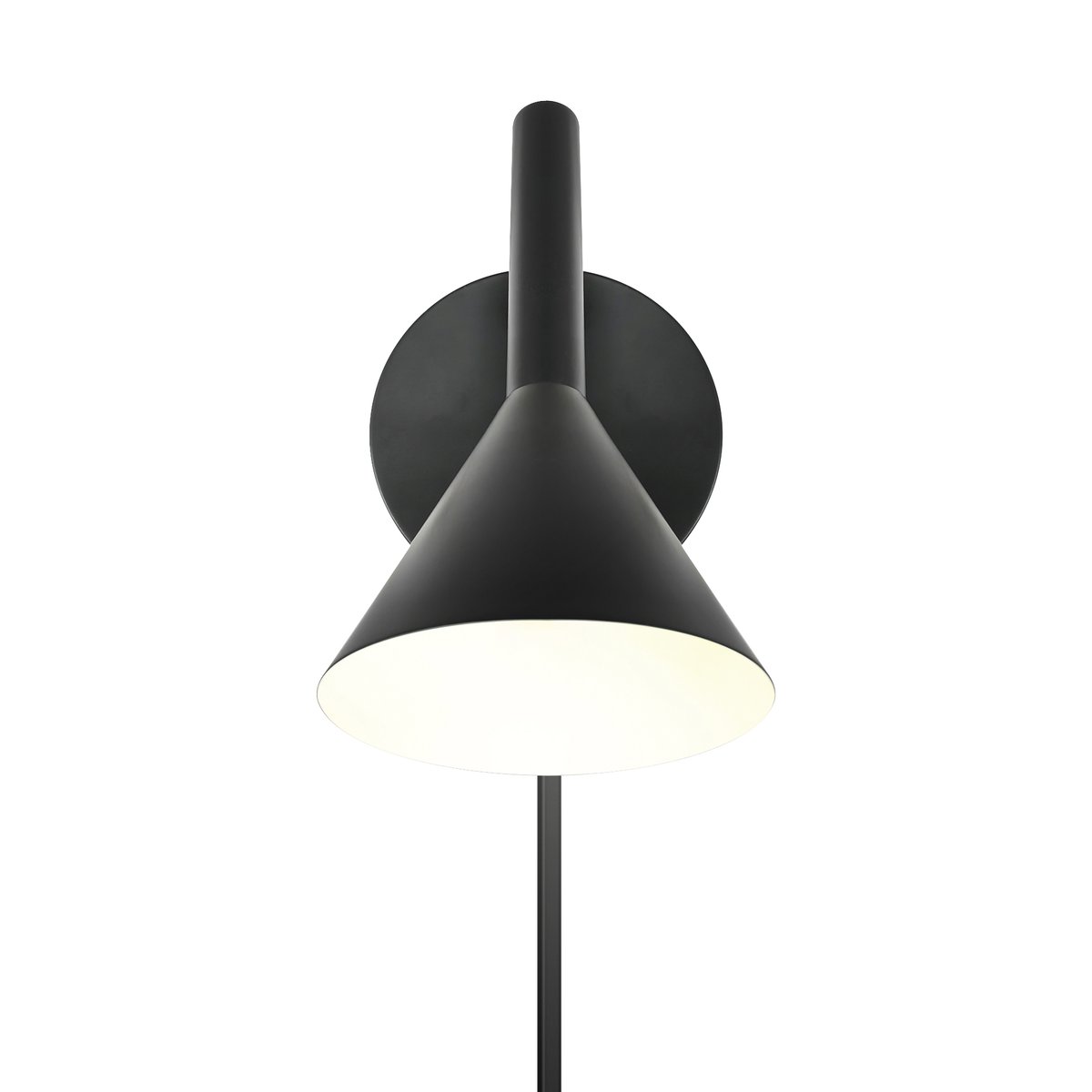 Applique murale minimaliste orientable en métal, KELVIS noir, NORDLUX