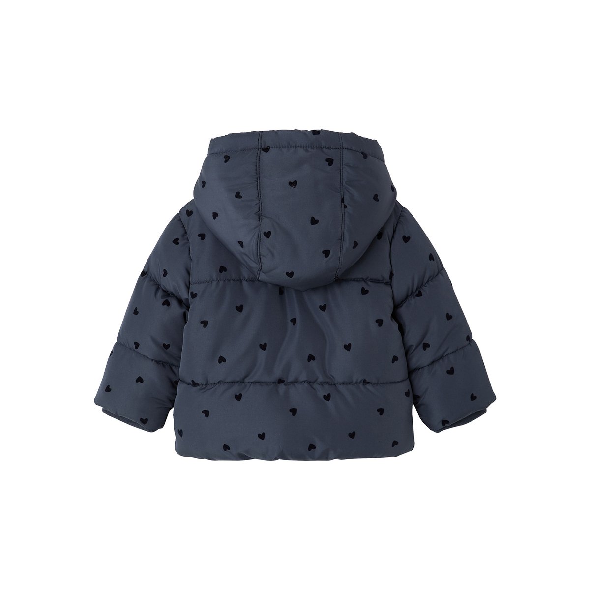 Doudoune à capuche bleu nuit, VERTBAUDET