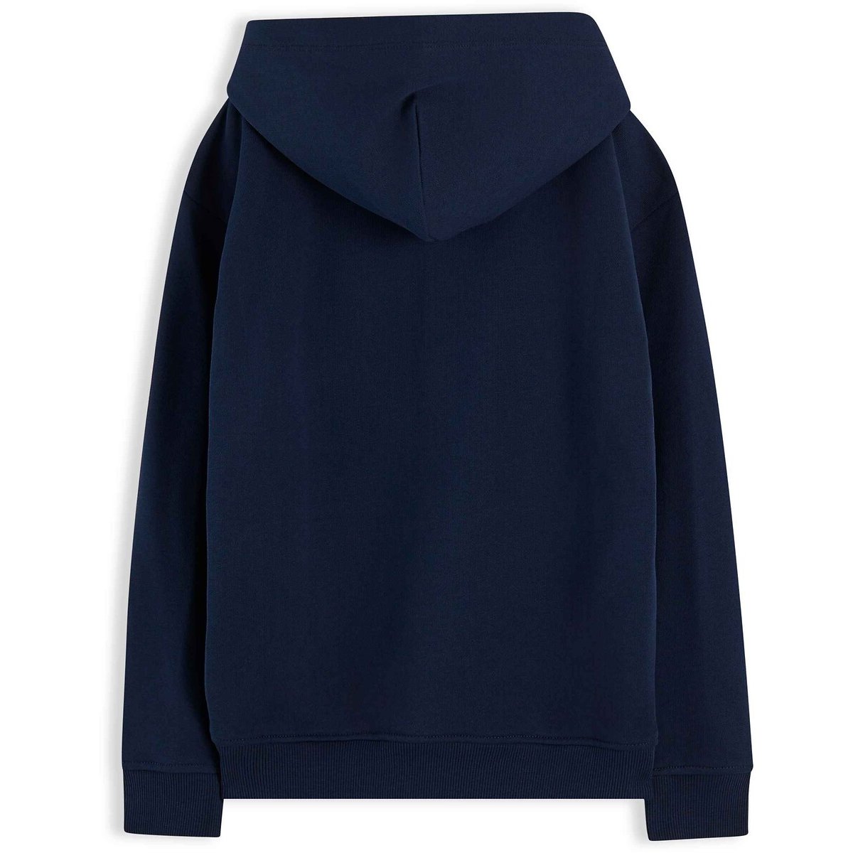 Felpa con cappuccio, logo ricamato blu marino, TOMMY HILFIGER
