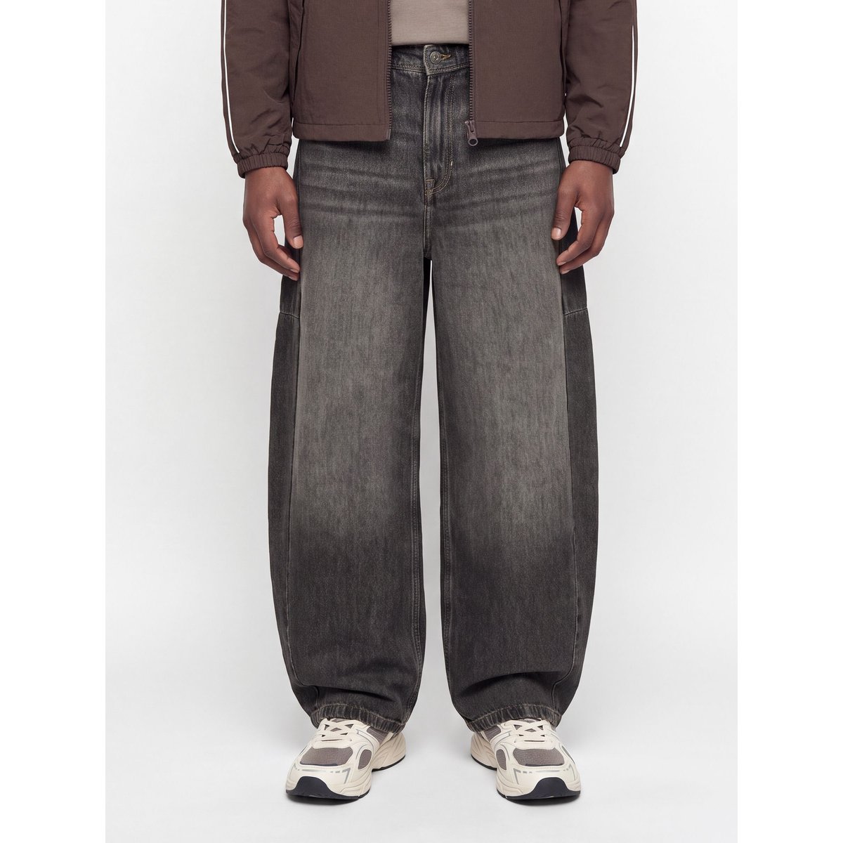 Jeans À Coupe Tonneau grey denim 1, JACK & JONES